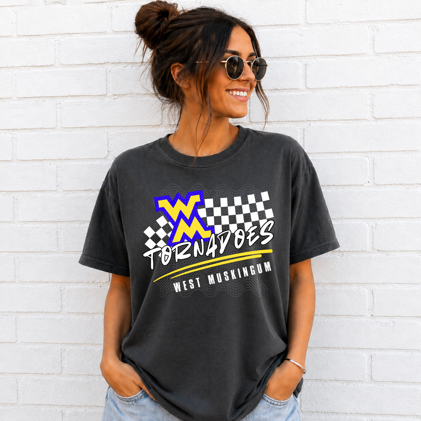 WM Checkered Mascot ADULT - Tshirt or Sweatshirt