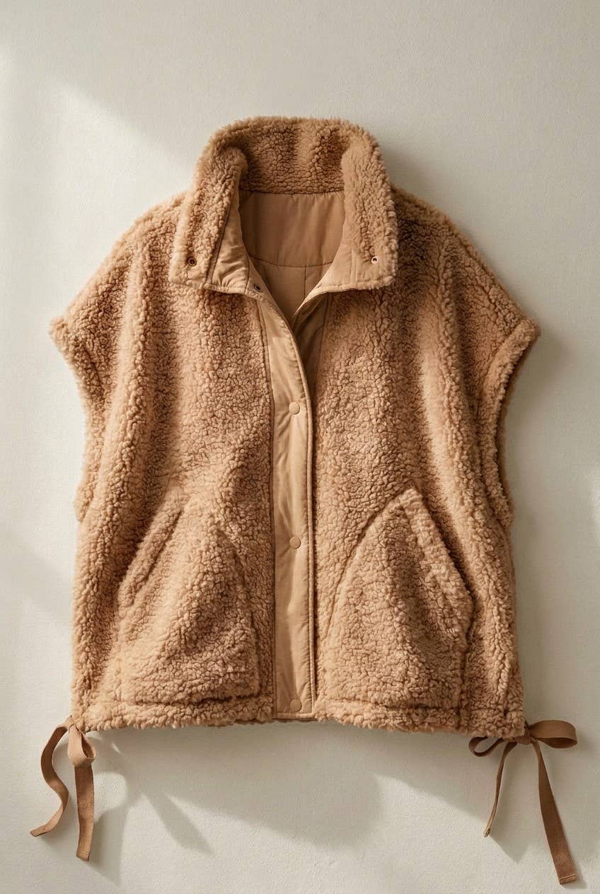 Oversized Sherpa Vest