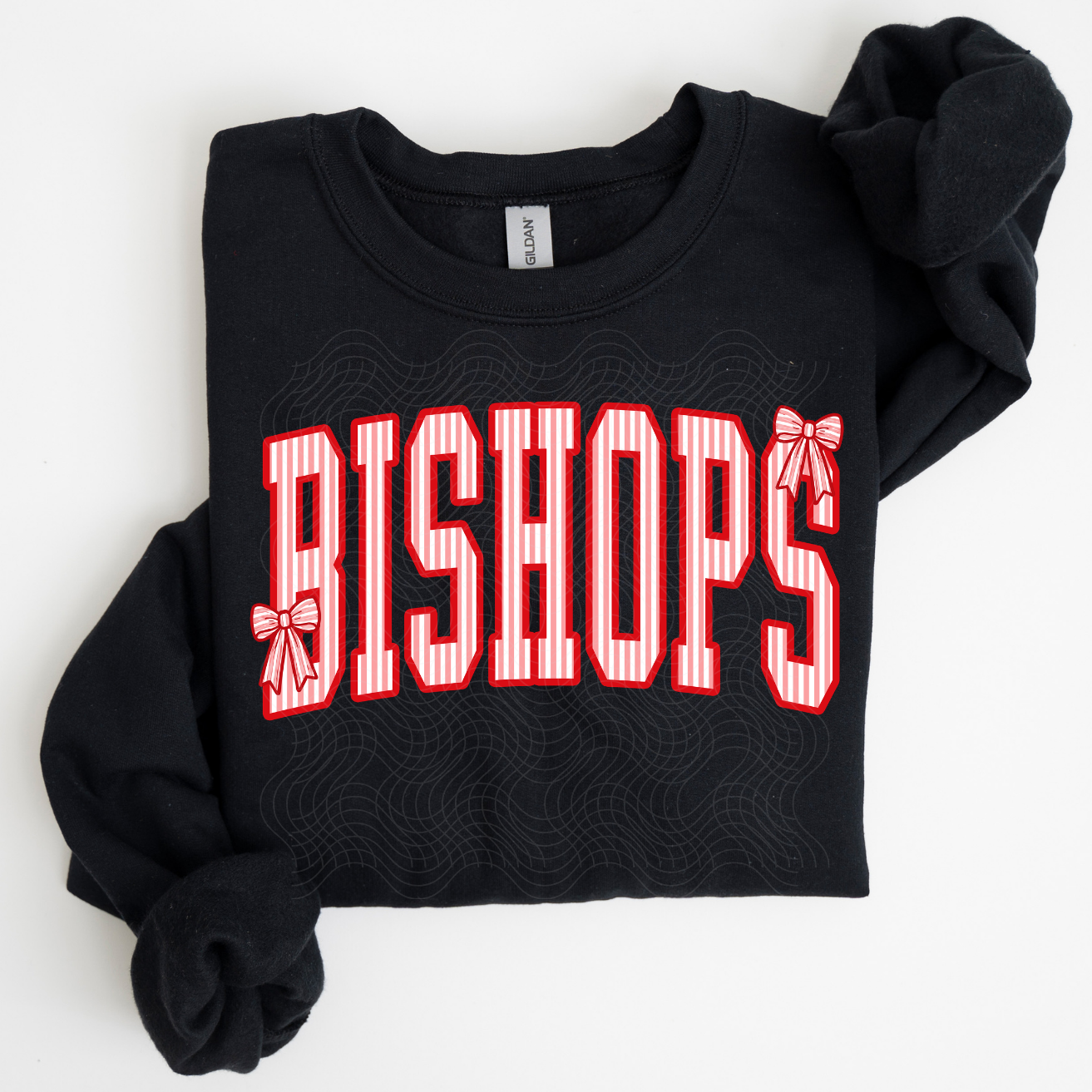 Bishops Stripe Mascot ADULT - Tshirt or Sweatshirt