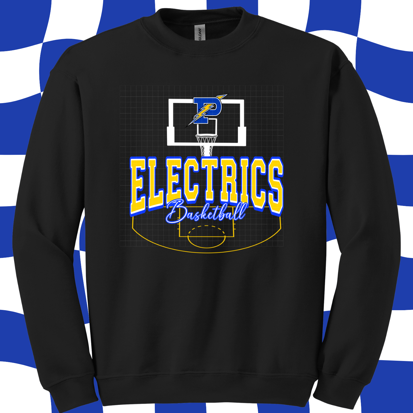 Electrics Black Basketball. Adult & Youth. 3 Shirt Options.
