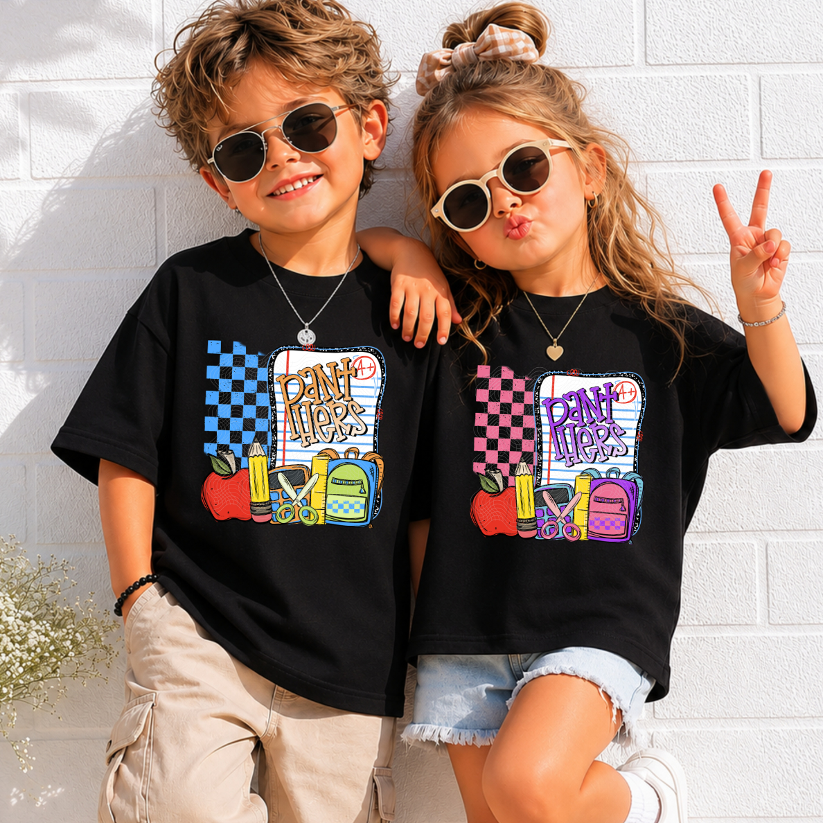 Back to school Panthers Tshirt