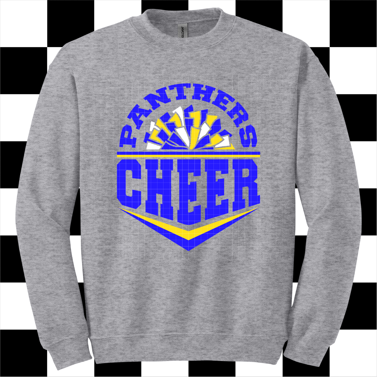 TODDLER/YOUTH Panthers Cheer - CREWNECK