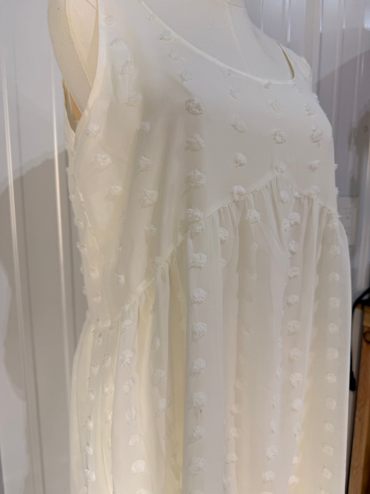 Mable IVORY dotted dress