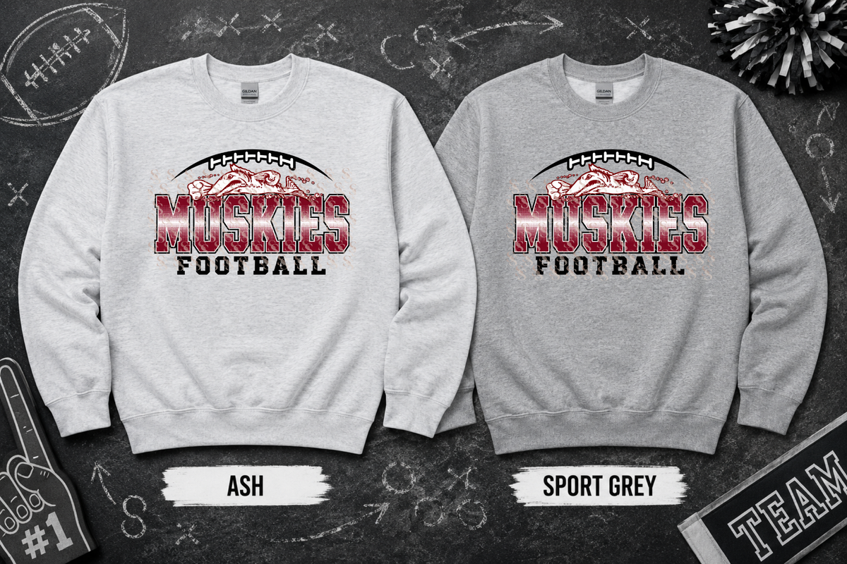 Muskies Football ADULT - Tshirt or Sweatshirt