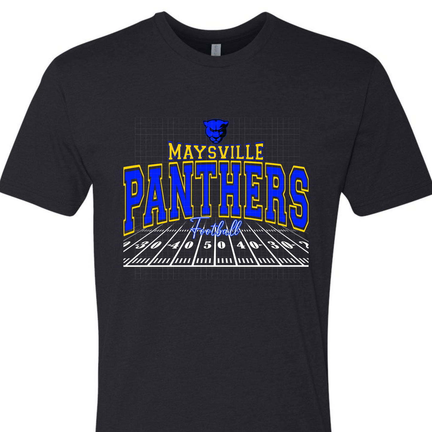 ADULT Maysville Field Logo - Black T-shirt