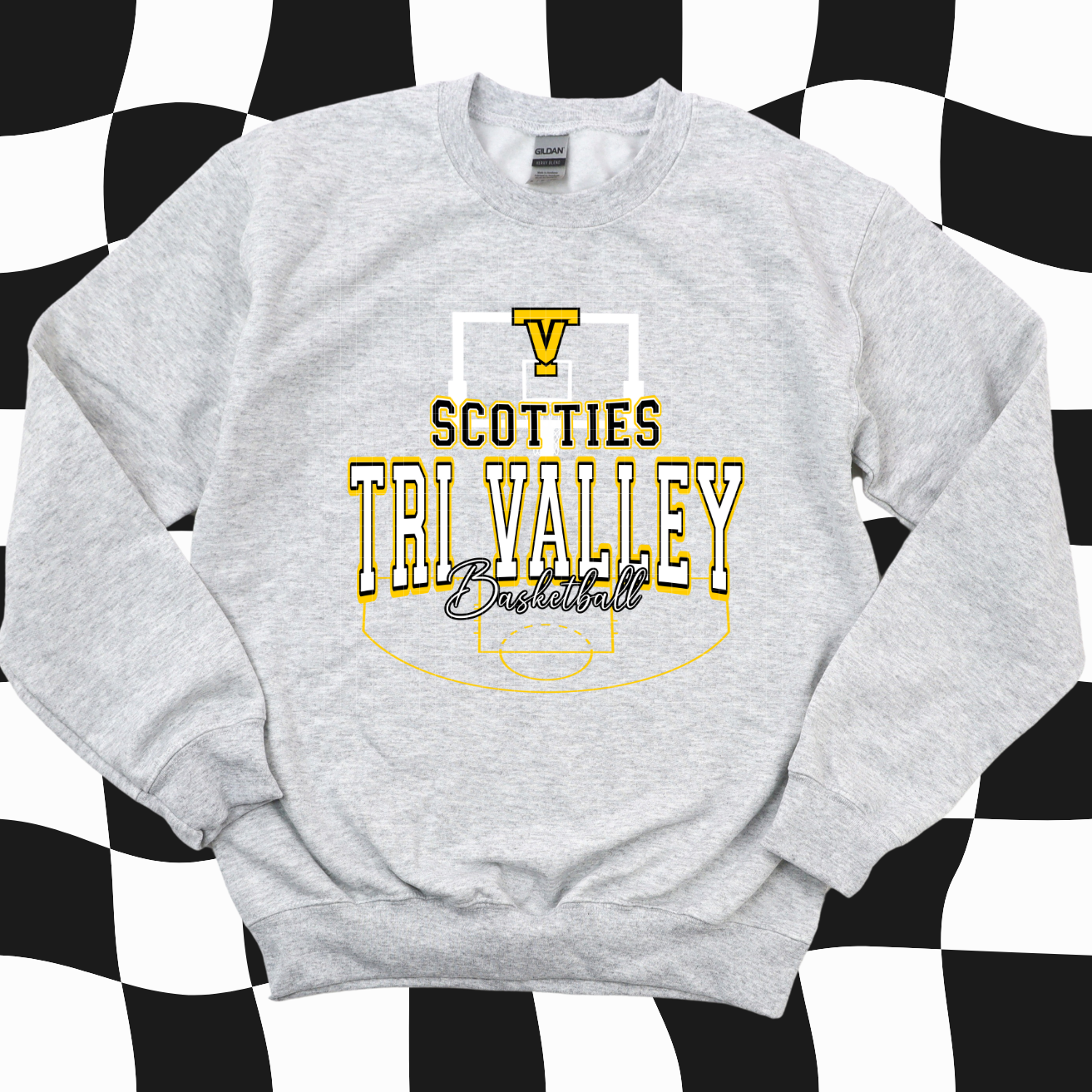 Scotties Grey Basketball. Adult & Youth. 3 Shirt Options.