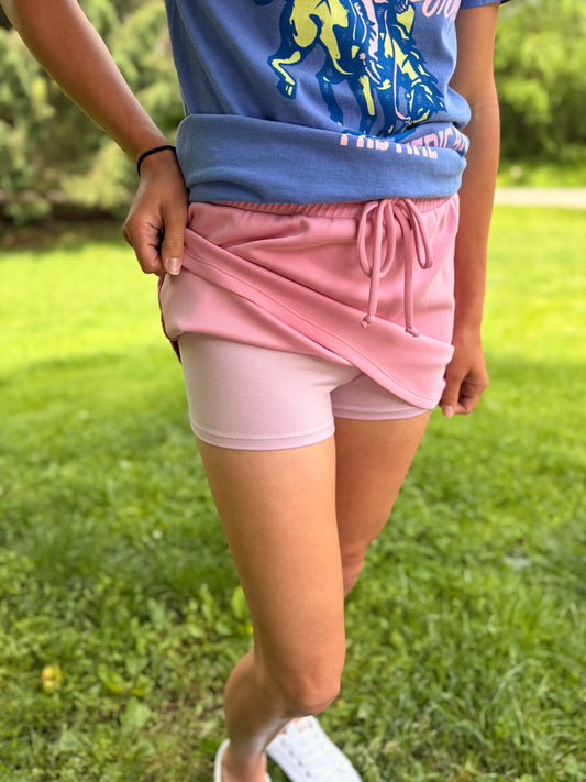 Bubblegum Scuba Skort