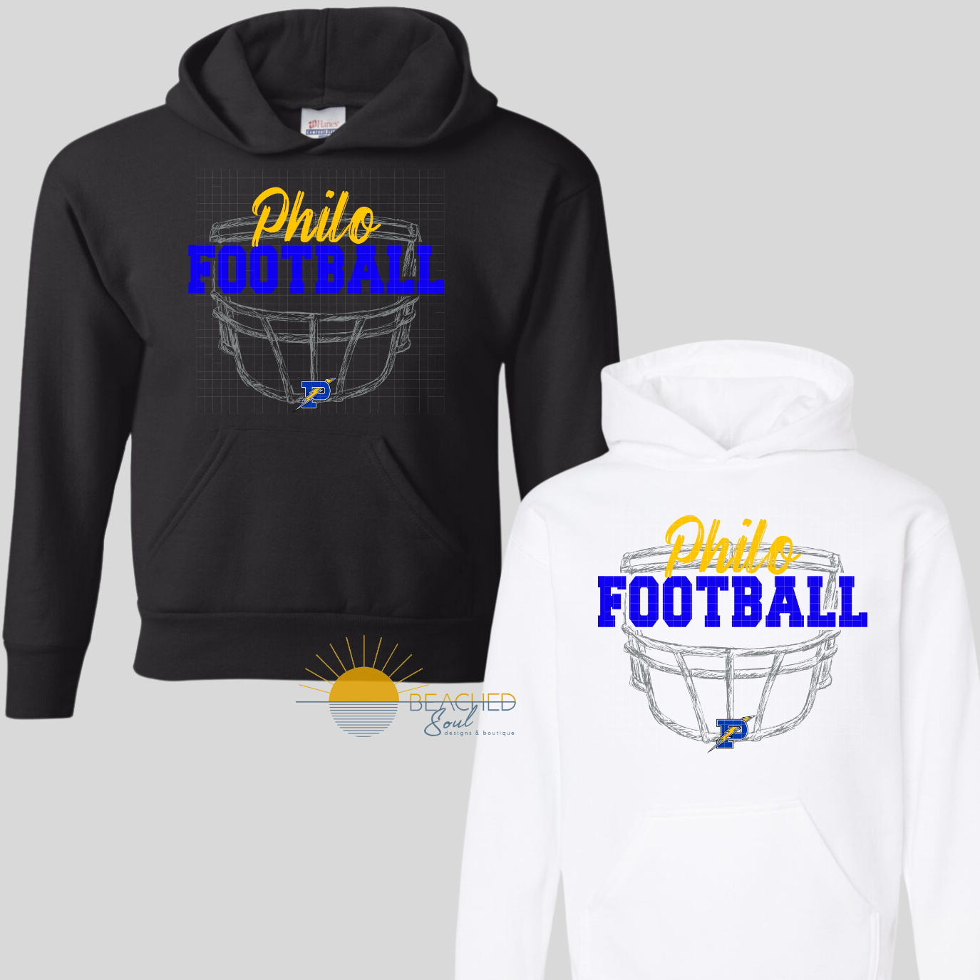 TODDLER/YOUTH Electrics Football Helmet Logo - HOODIE
