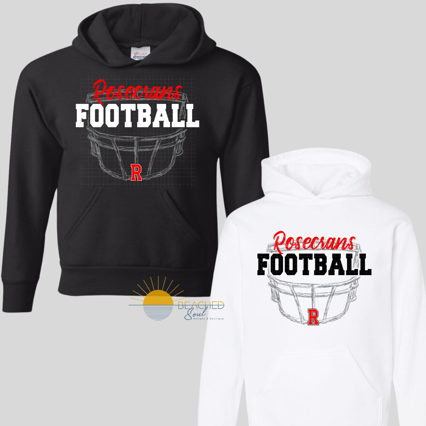 TODDLER/YOUTH Bishops Football Helmet Logo - HOODIE