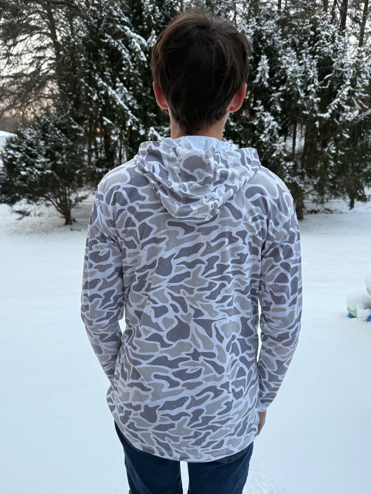 Youth Boys Snow Drift Camo