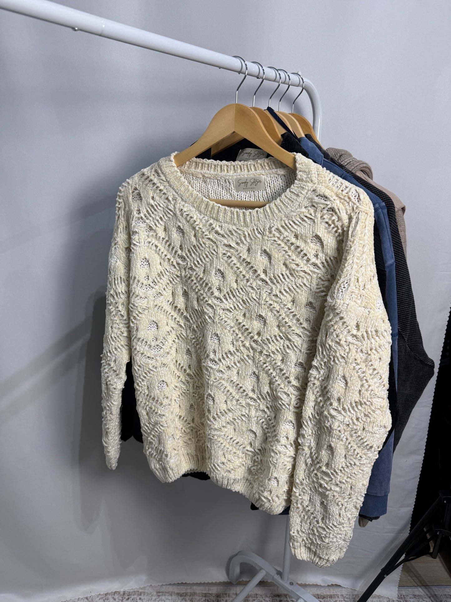 Creamy Custard Knit Sweater