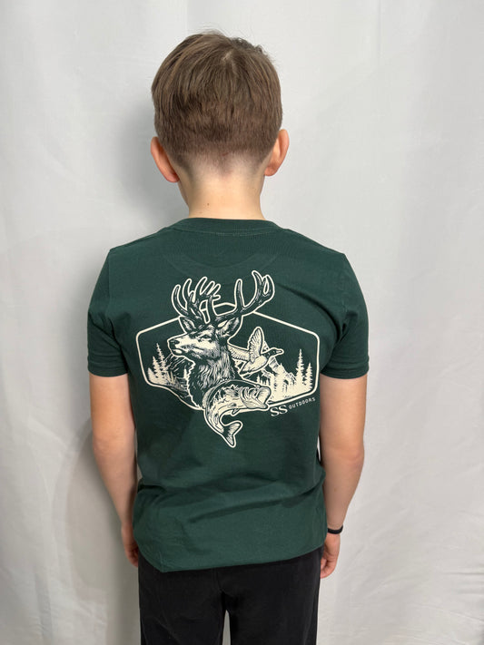 Youth Wildlife Forest Short Sleeve Graphic