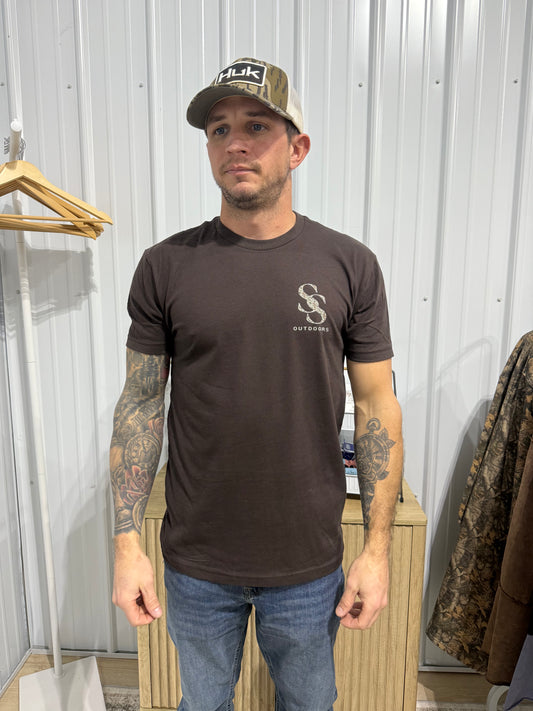 Mens' Camo SS Antler Short Sleeve Graphic