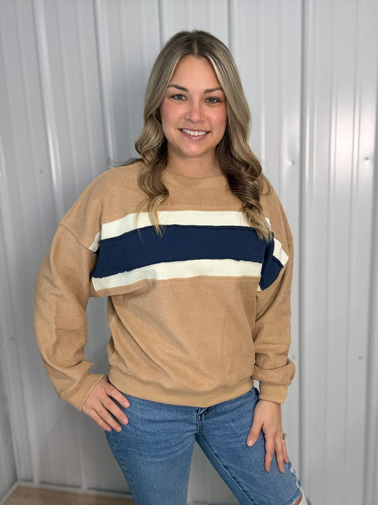 Winnie Terry Lightweight Sweatshirt - Tan