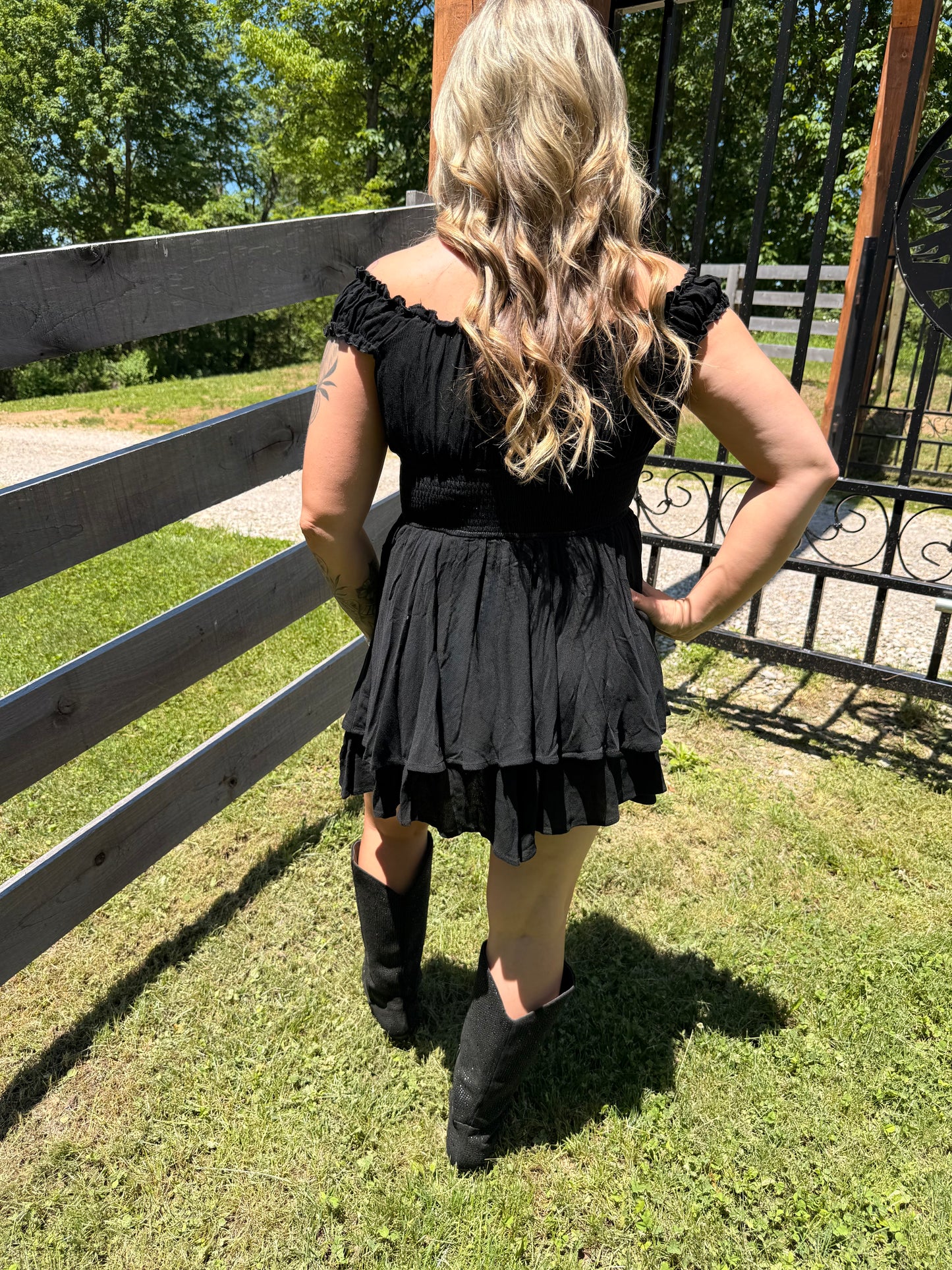 Smocked Square Neck Romper