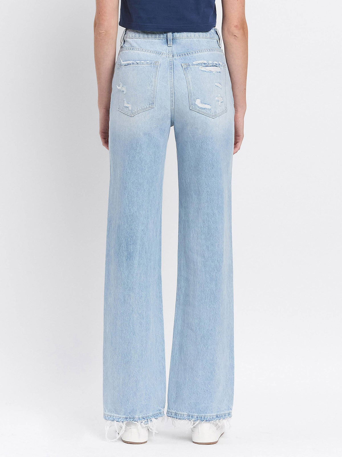 LESLIE 90'S VINTAGE SUPER HIGH RISE FLARE JEANS
