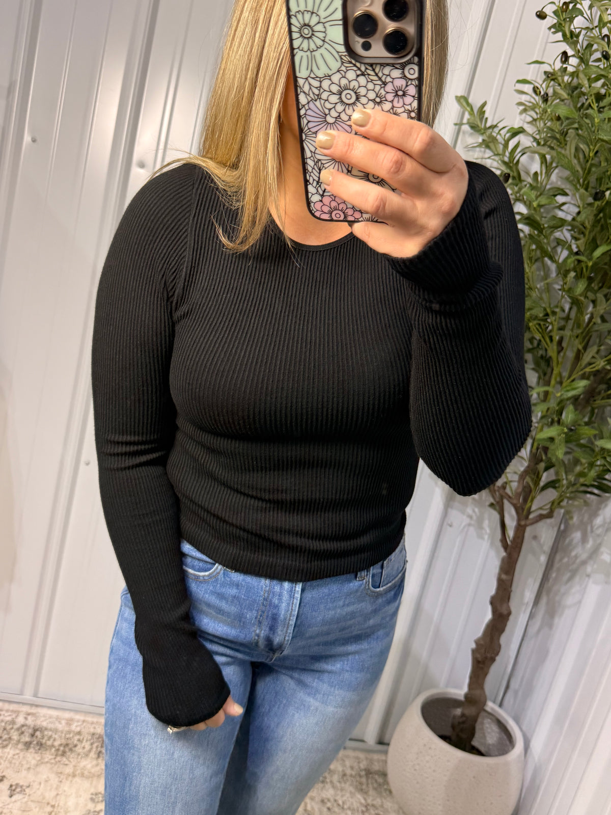 Second Skin Ribbed Seamless - Black