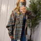 Cocoa Skies Oversized Flannel