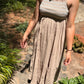 SMOCKED MAXI DRESS