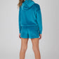 Tween Girls Velour Hoodie and Cargo Shorts - 2 PC SET