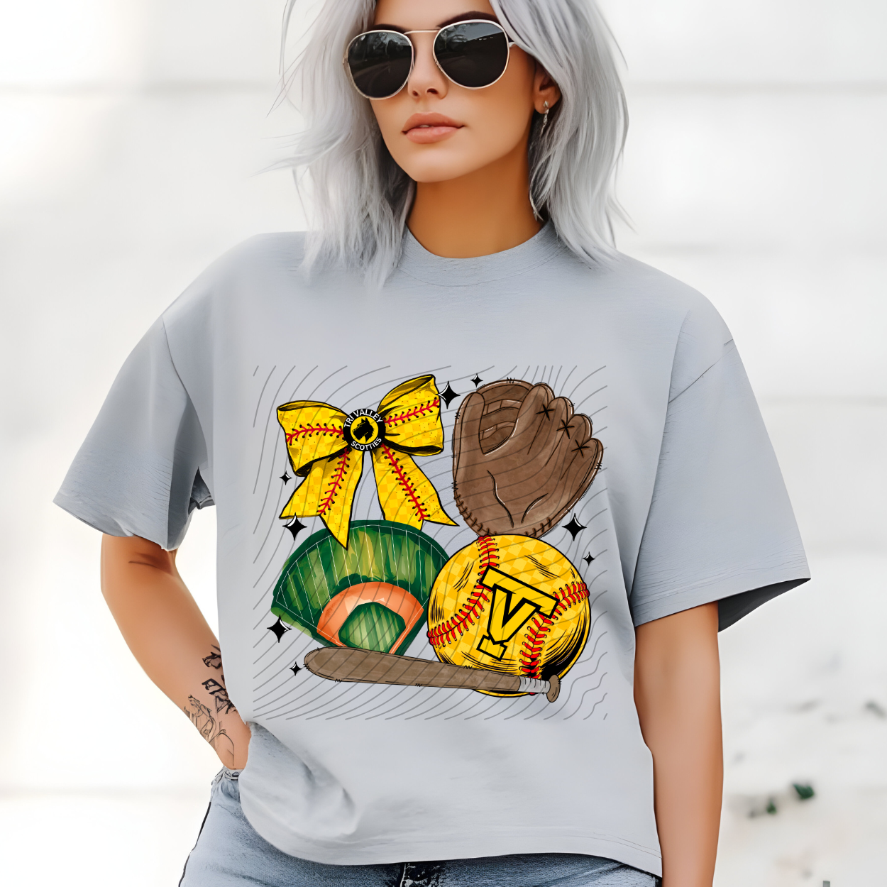 Tri Valley Scotties softball. Adult & Youth. 3 shirt options.