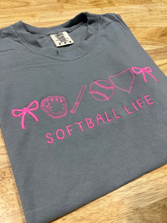 Embroidery - Softball Life - ADULT