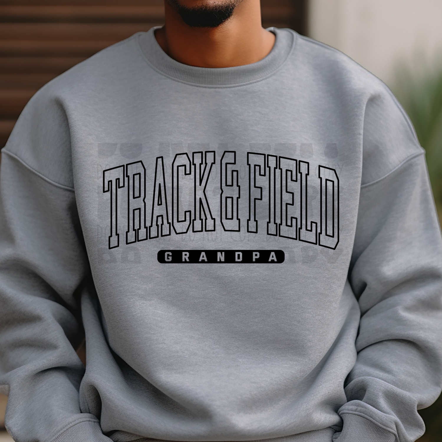 PRE-ORDER - TRACK BLK OUTLINE GRANDPA ADULT - YOU CHOOSE COLOR
