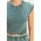 Wrap-Front Crop Top And Jogger Set