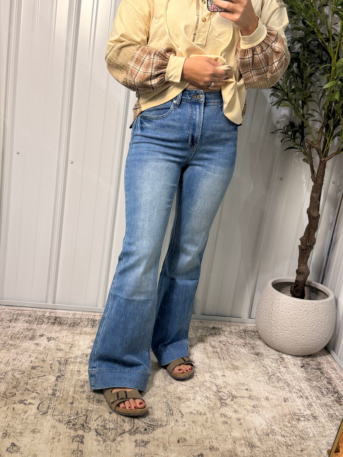 Monica Tummy Control Flare Denim