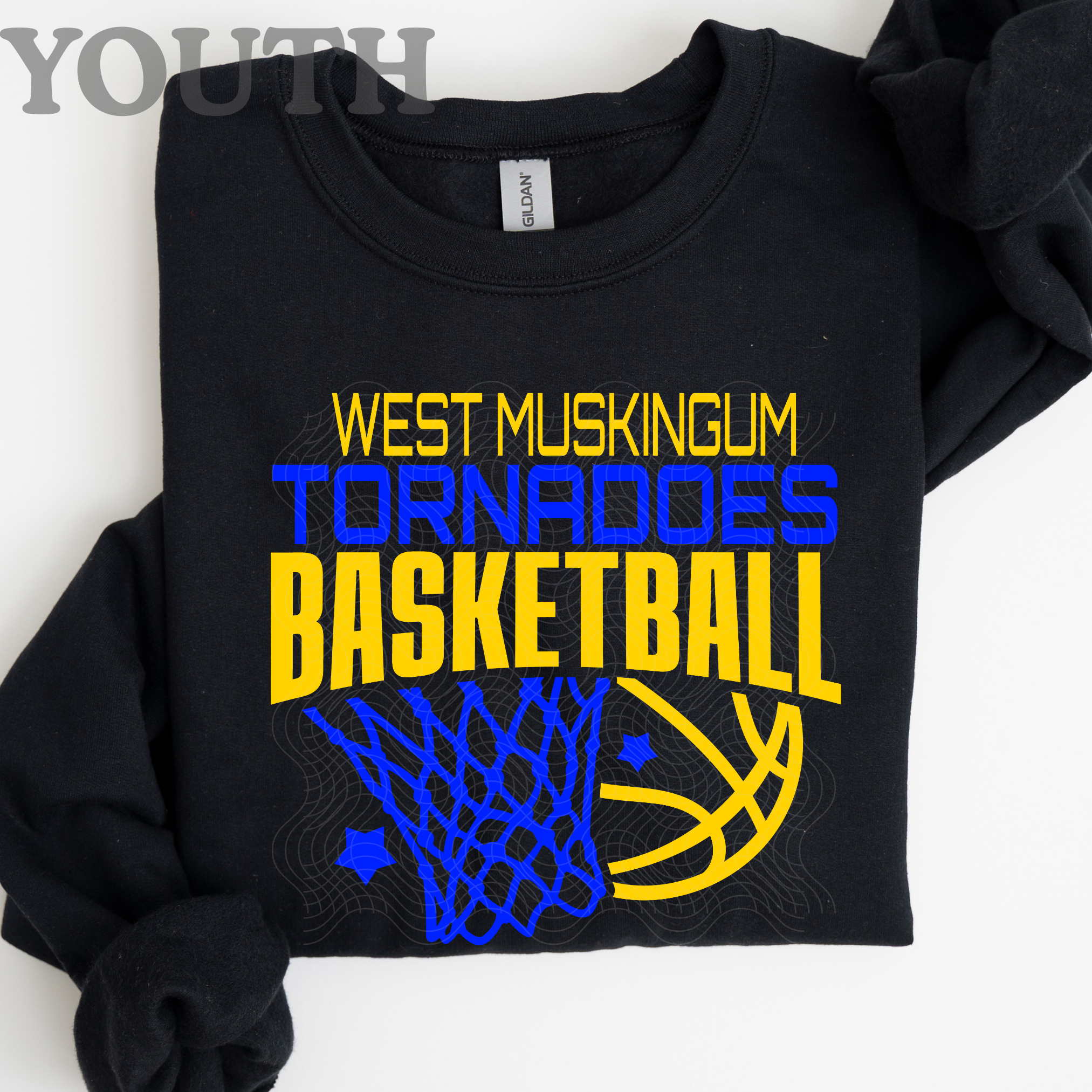 Tornadoes Basketball on Black YOUTH