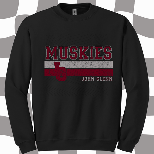 MUSKIES BLACK. Adult & Youth. 3 shirt options.
