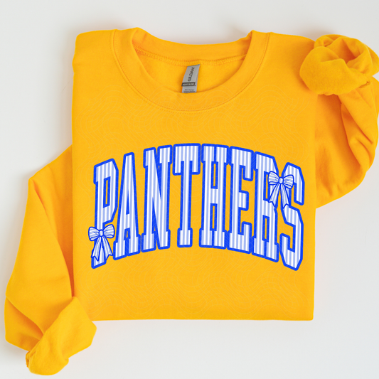 Panthers Stripe Mascot ADULT - Tshirt or Sweatshirt