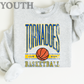 Tornadoes Distressed Basketball on Ash YOUTH