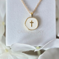18K Gold Plated Cross Pendant Necklace