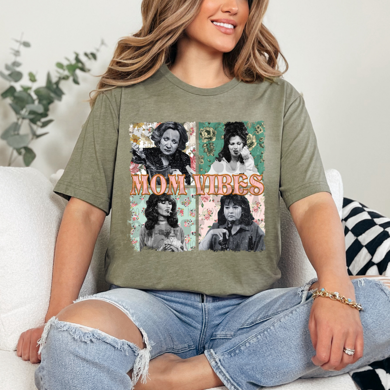 *PRE-ORDER* MOM VIBES, FLORAL - YOU CHOOSE COLOR