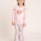 Floral Cow Cutie Ruffle Bell Bottom Outfit