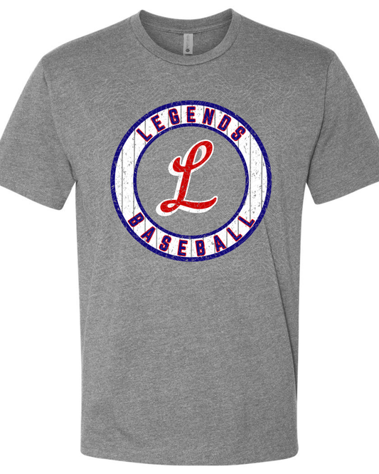 Legends Baseball Round logo - Adult, 3 shirt styles