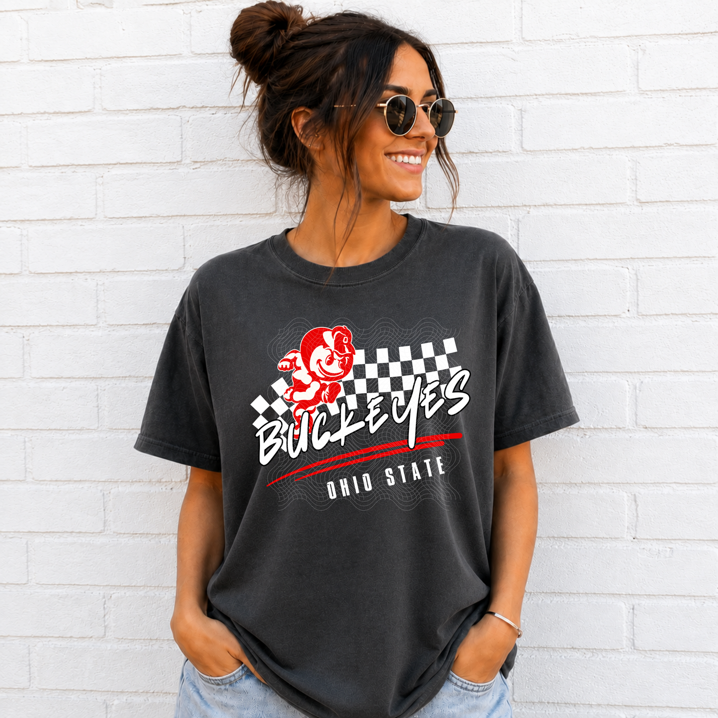 Brutus Checkered Mascot YOUTH - Tshirt