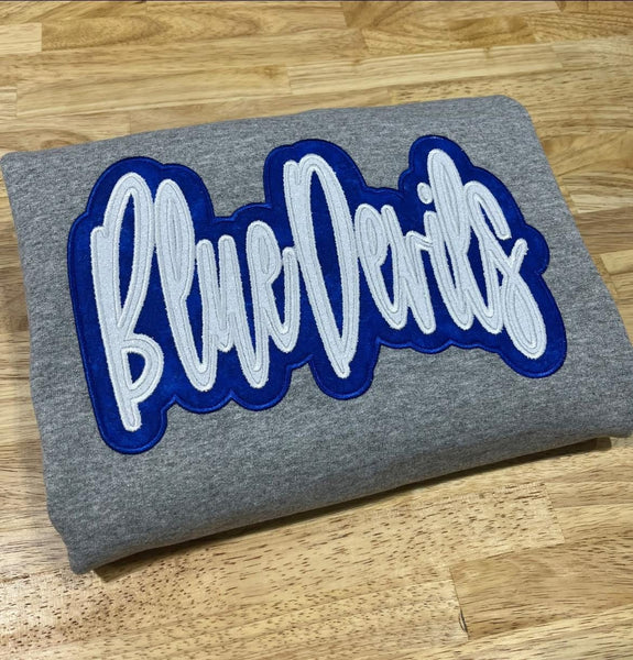 Embroidery - 2 Layer Custom Mascot - YOUTH Sweatshirt or Tshirt