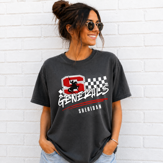 Generals Checkered Mascot YOUTH - Tshirt