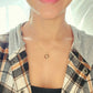 18K Gold Plated Football Pendant Necklace