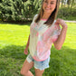 Floral Patchwork Flower Relaxed Top