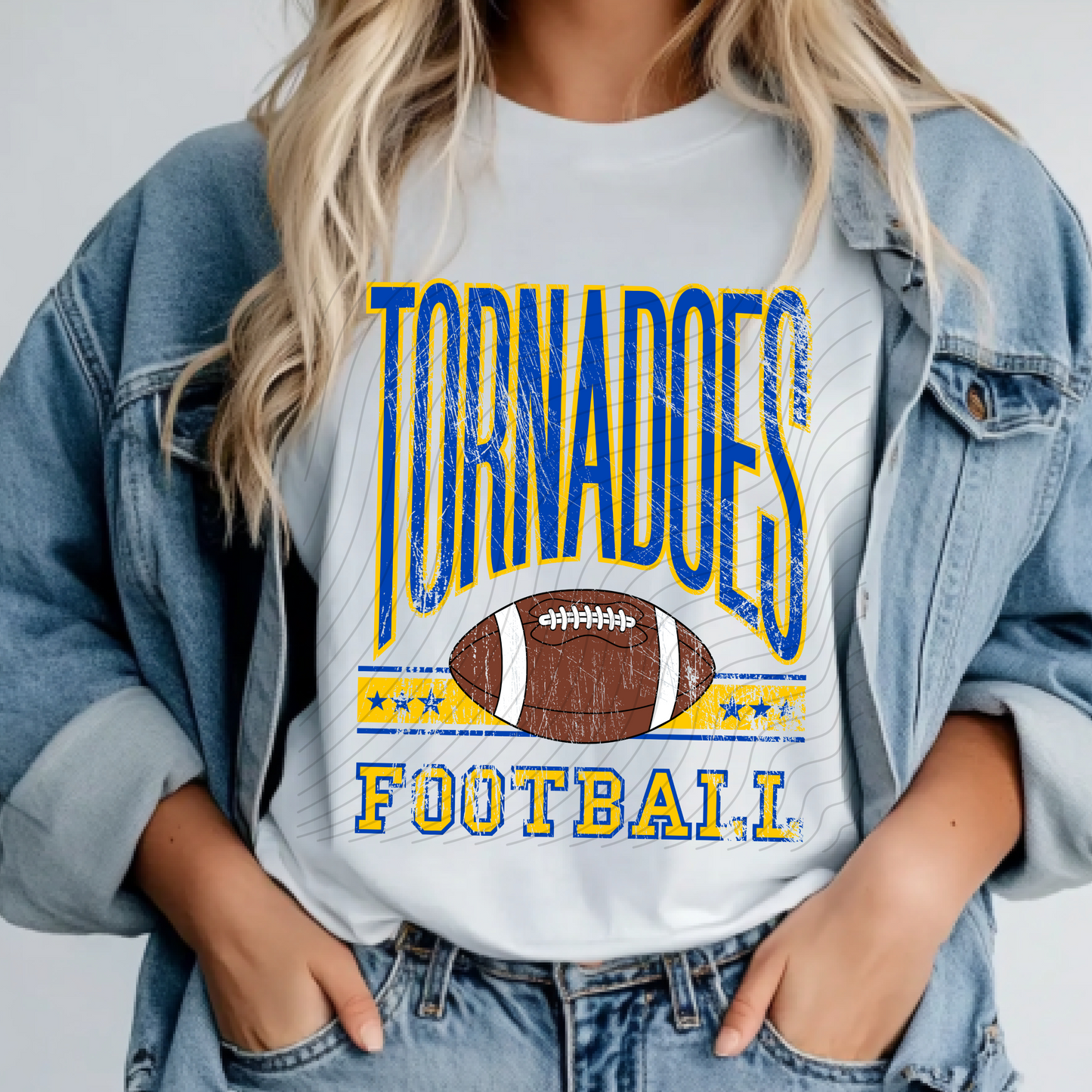 Tornadoes Football Distressed design - 3 shirt options