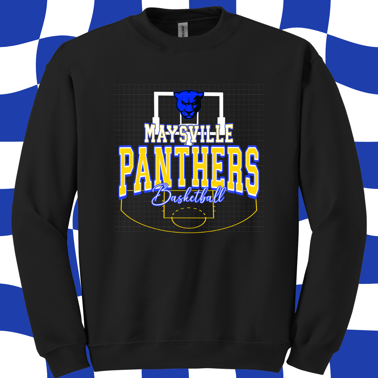 Pre Order -Panthers Black Basketball. Adult & Youth. 3 Shirt Options.