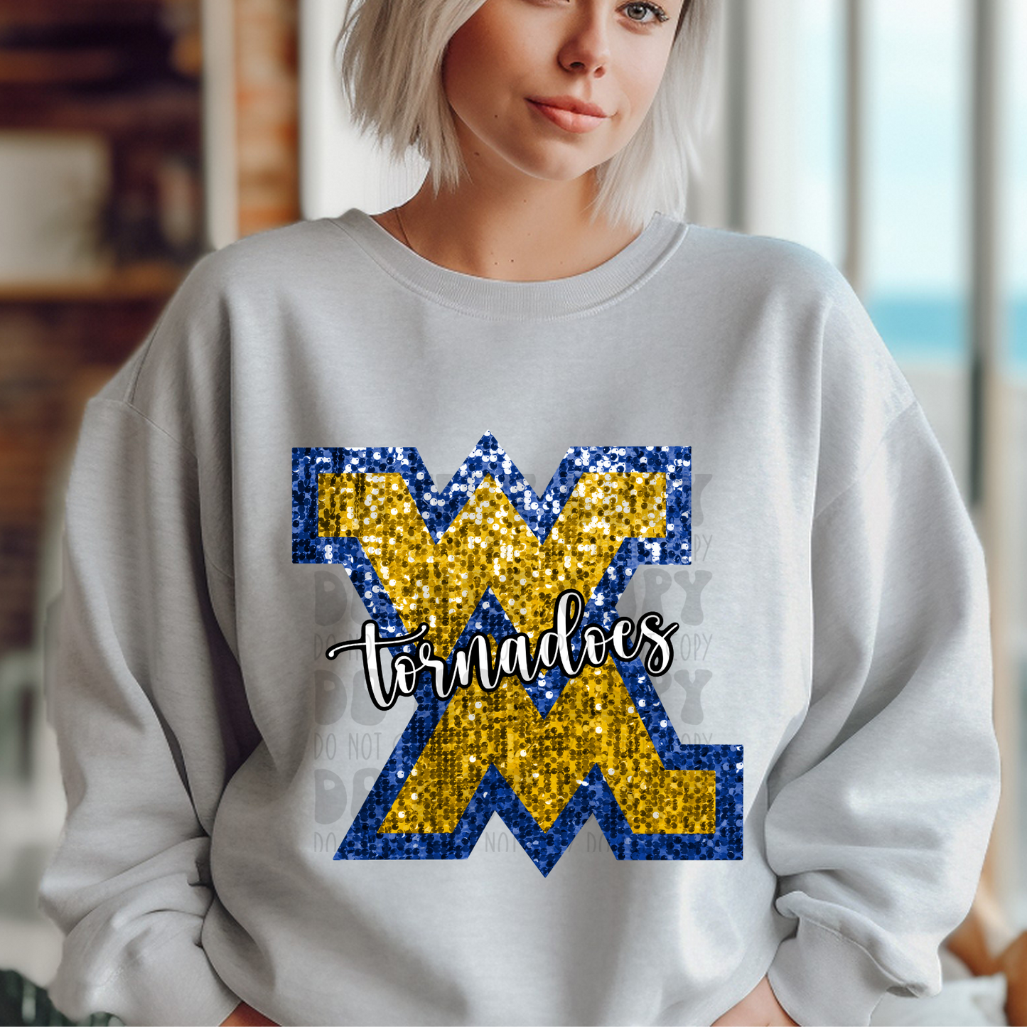 WM TORNADOES FAUX SEQUINS ADULT - YOU CHOOSE COLOR