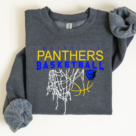 Panthers Basketball on Charcoal Grey