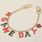 GAME DAY Bag Chain Charm: Black,Gold,Red
