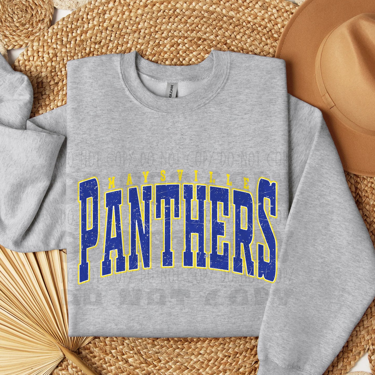 PANTHERS VASITY DISTRESSED ADULT - YOU CHOOSE COLOR