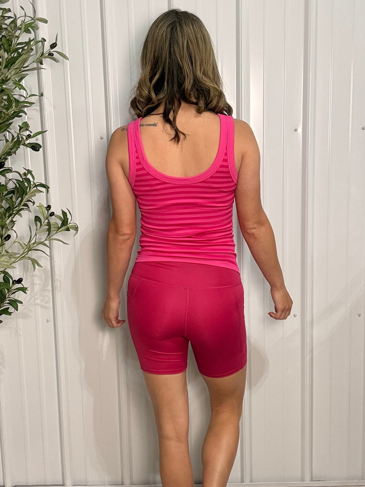 Reversible Tank Top - Aloha Fuchsia - ONE SIZE S-L