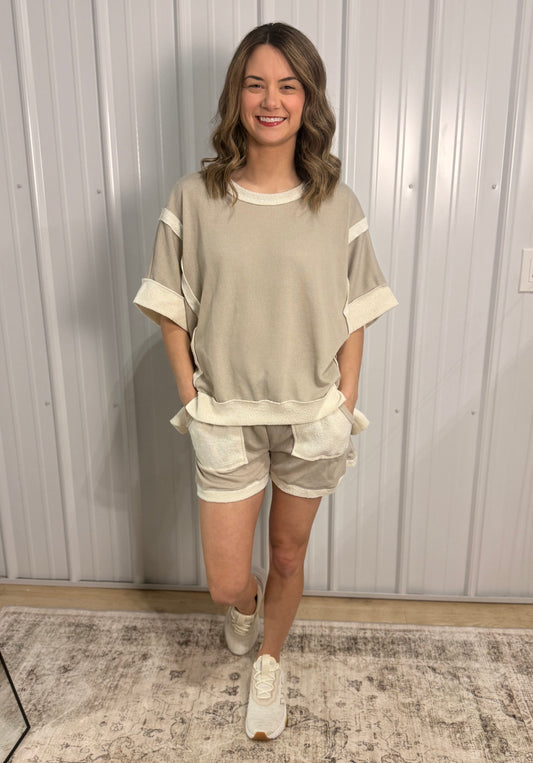 Terry Pocket Set: Taupe